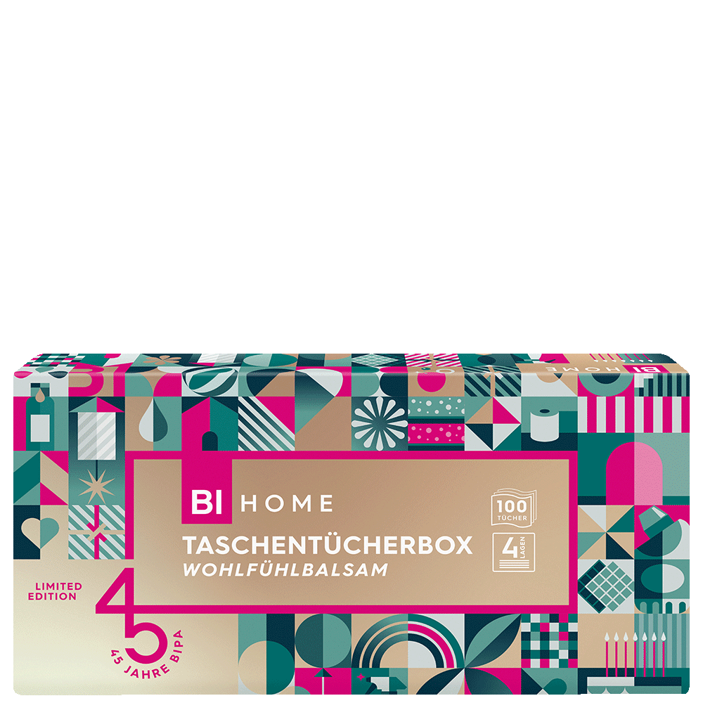 Bild: BI HOME Taschentücherbox Wohlfühlbalsam 45 Jahre