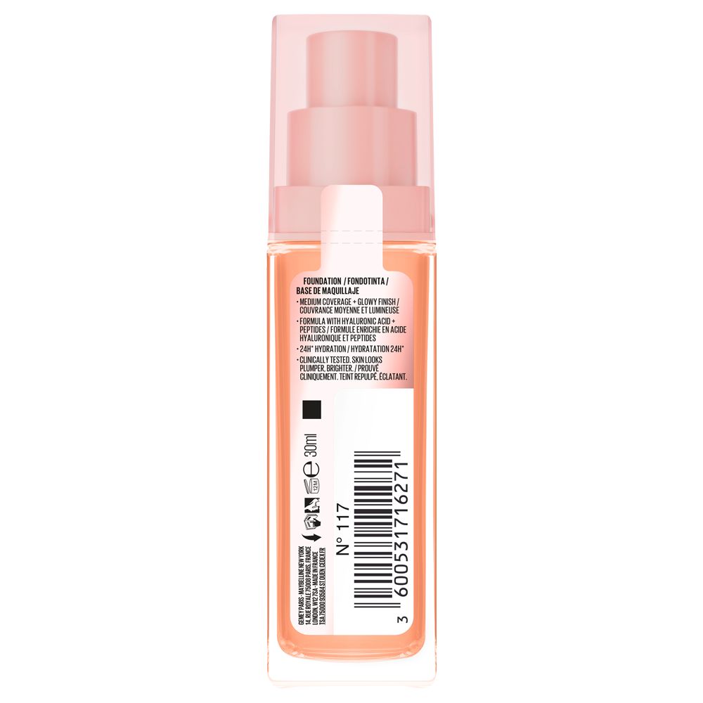Bild: MAYBELLINE Face Lifter Plump & Glow Foundation 117