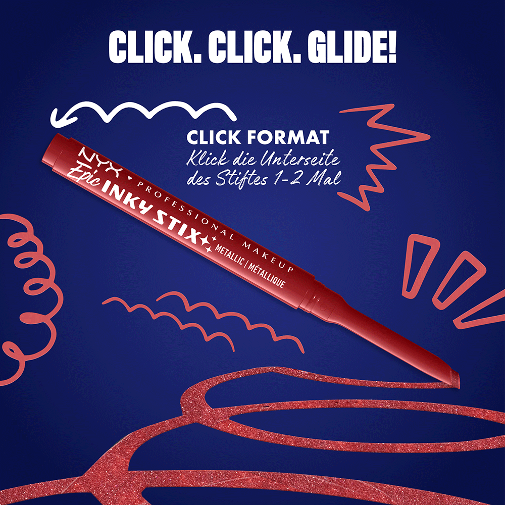 Bild: NYX Professional Make-up Epic Inky Stix Cream Gel Eyeliner Robotic Red 5