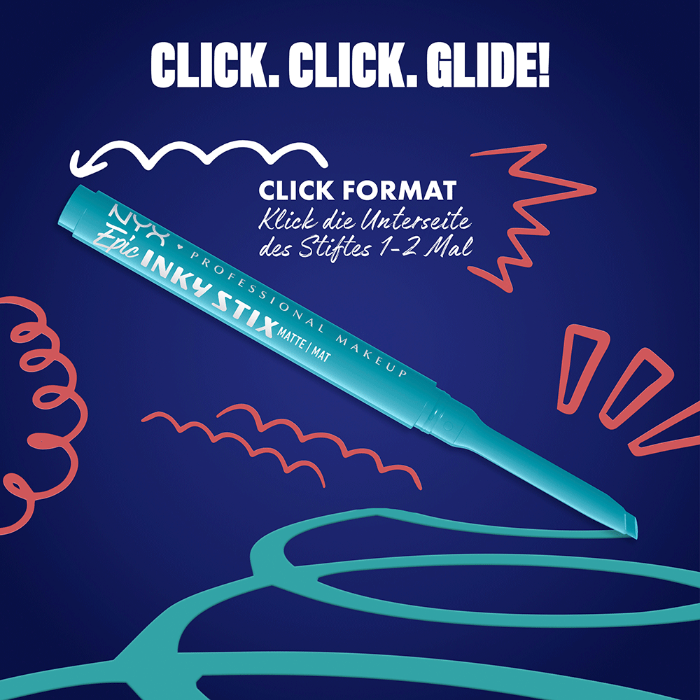 Bild: NYX Professional Make-up Epic Inky Stix Cream Gel Eyeliner Cyber Cyan 7