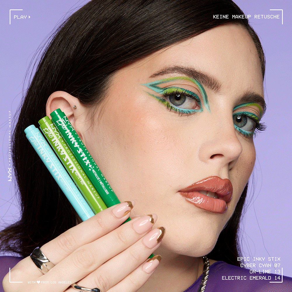 Bild: NYX Professional Make-up Epic Inky Stix Cream Gel Eyeliner Cyber Cyan 7