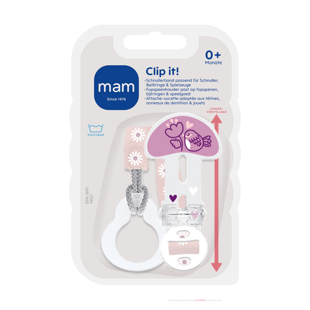 Bild: MAM Clip It Schnullerband 0+ Monate