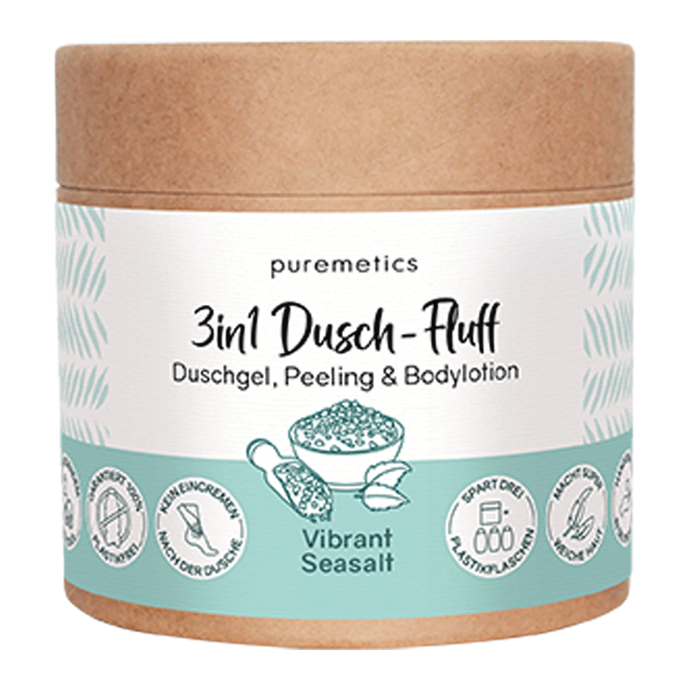Bild: puremetics 3in1 Dusch Fluff Vibrant Seasalt