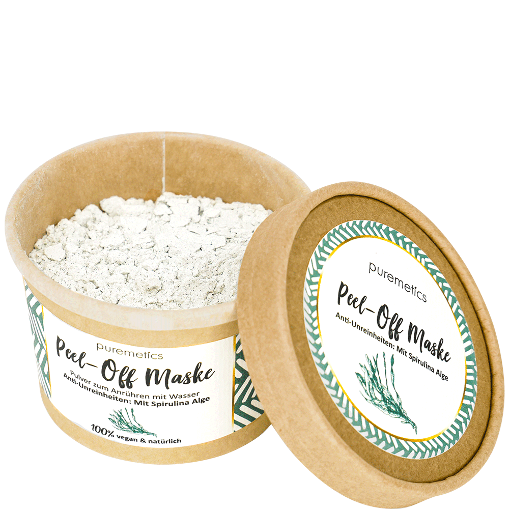 Bild: puremetics Peel-Off Gesichtsmaske Anti Unreinheiten mit Spirulina
