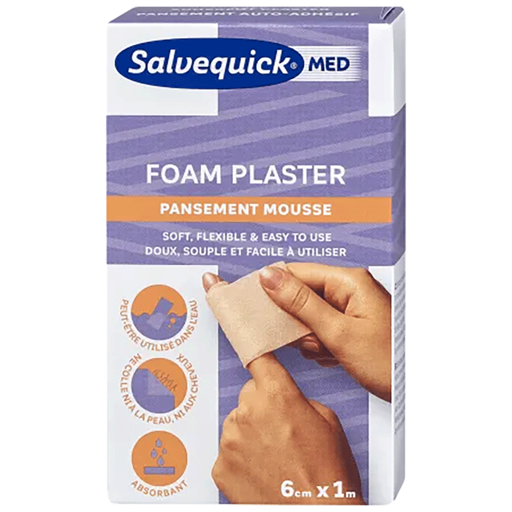 Bild: Salvequick Foam Pflaster 6cmx1m