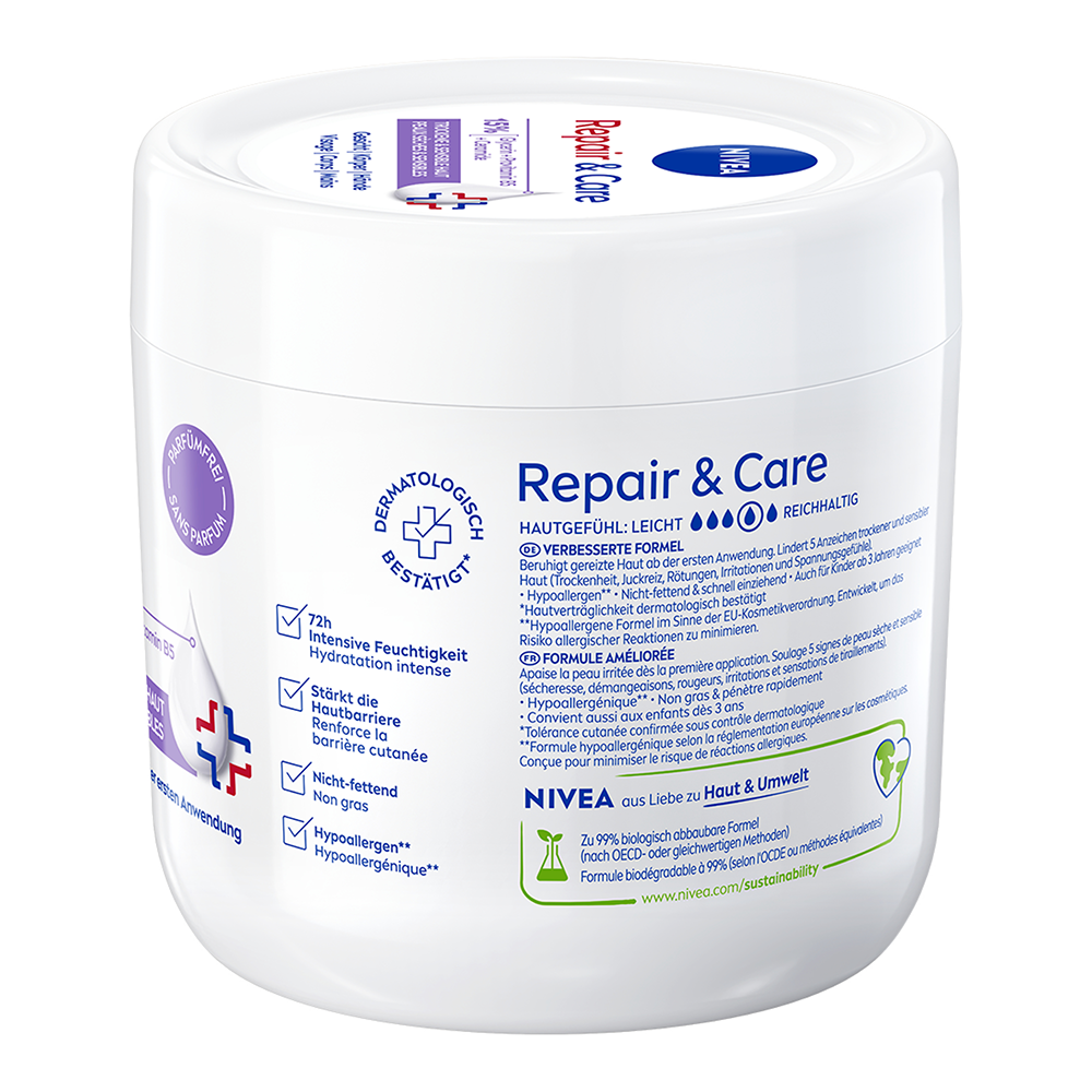 Bild: NIVEA Creme Repair and Care Sensitive