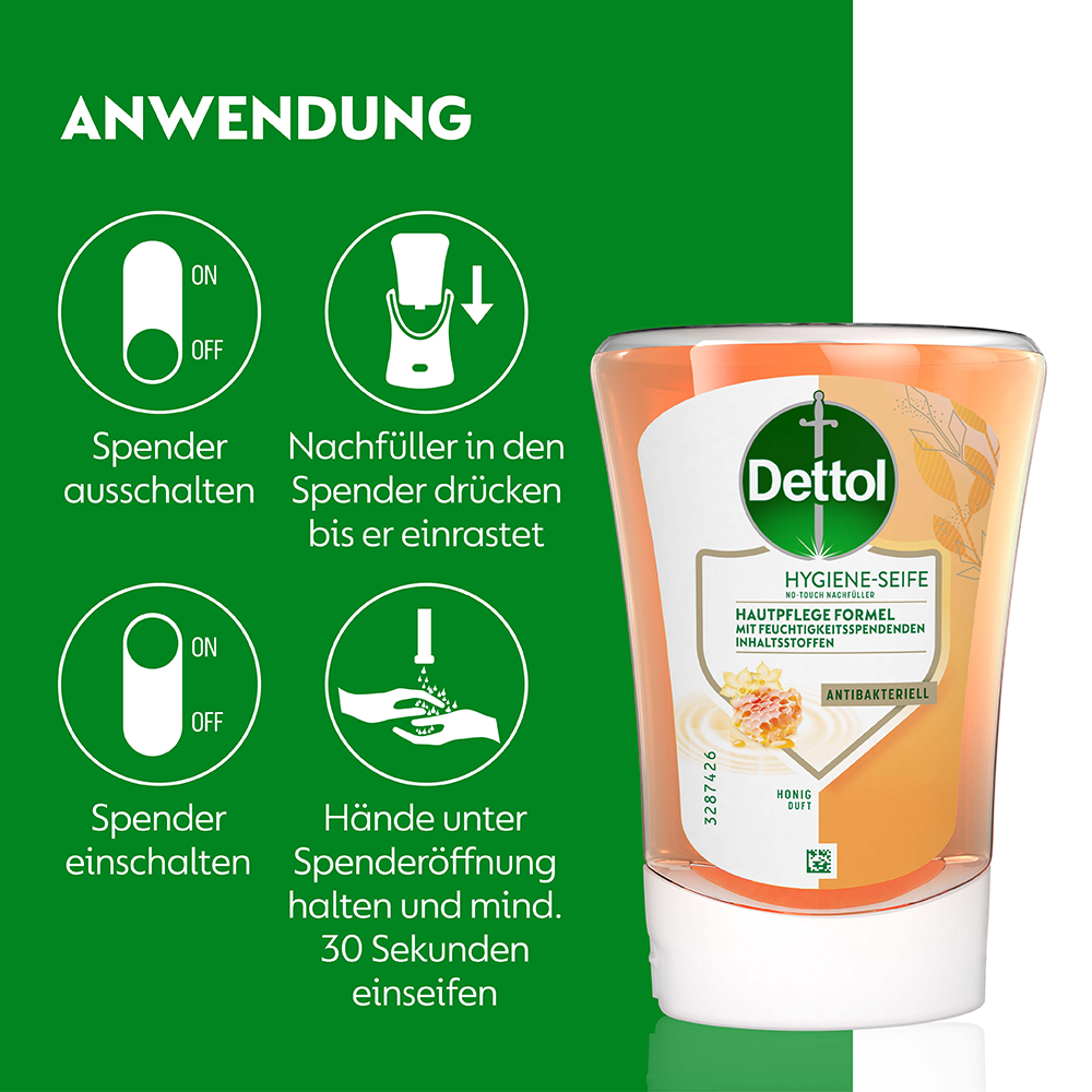 Bild: Dettol No-Touch Nachfüllung Honig