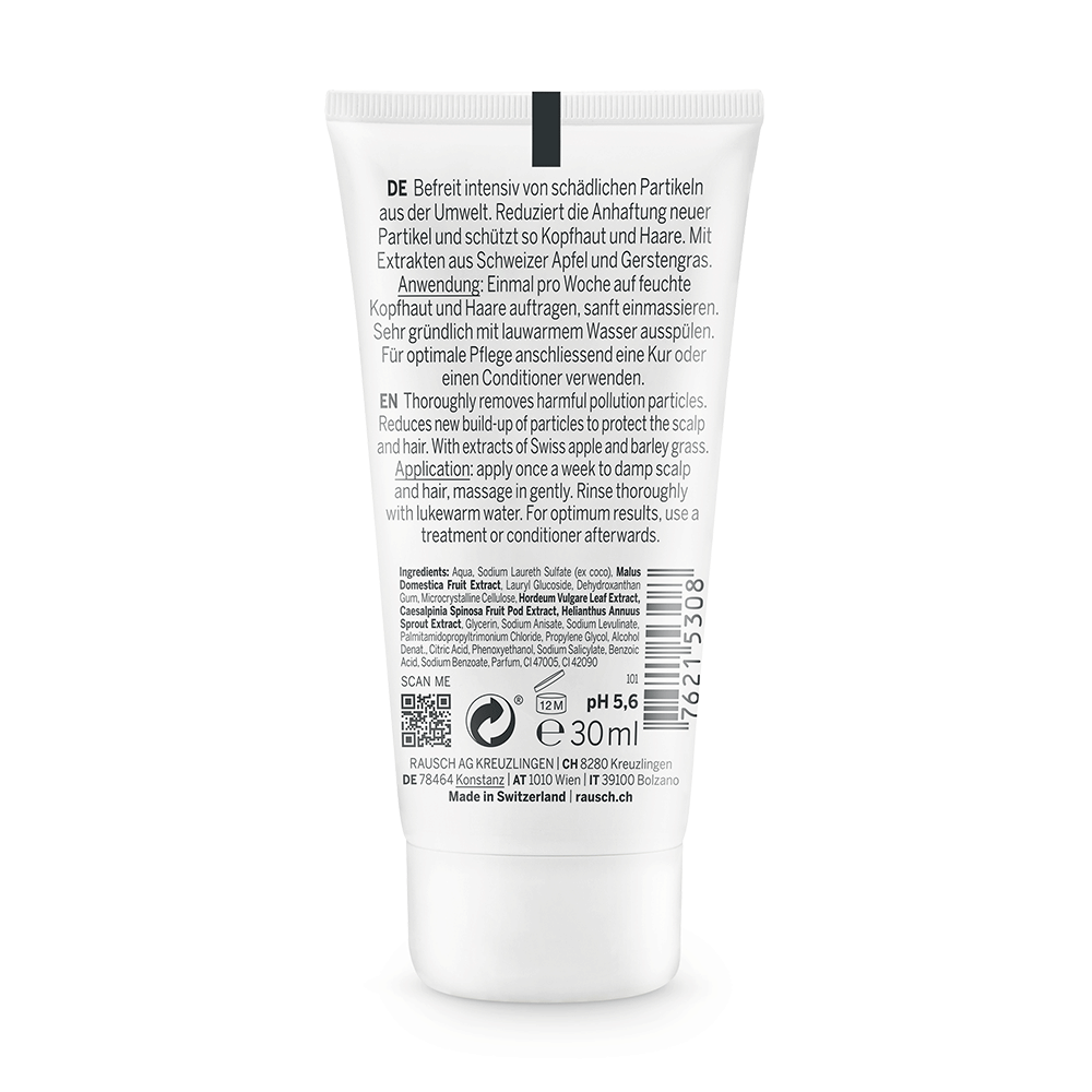 Bild: RAUSCH Anti Pollution Peeling Shampoo Schweizer Apfel