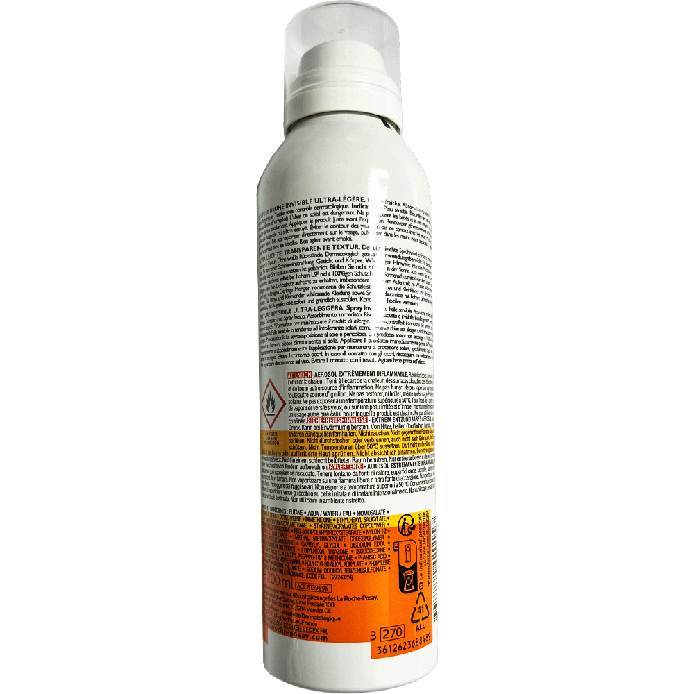 Bild: La Roche-Posay Anthelios Transparent Sonnenspray LSF 50+