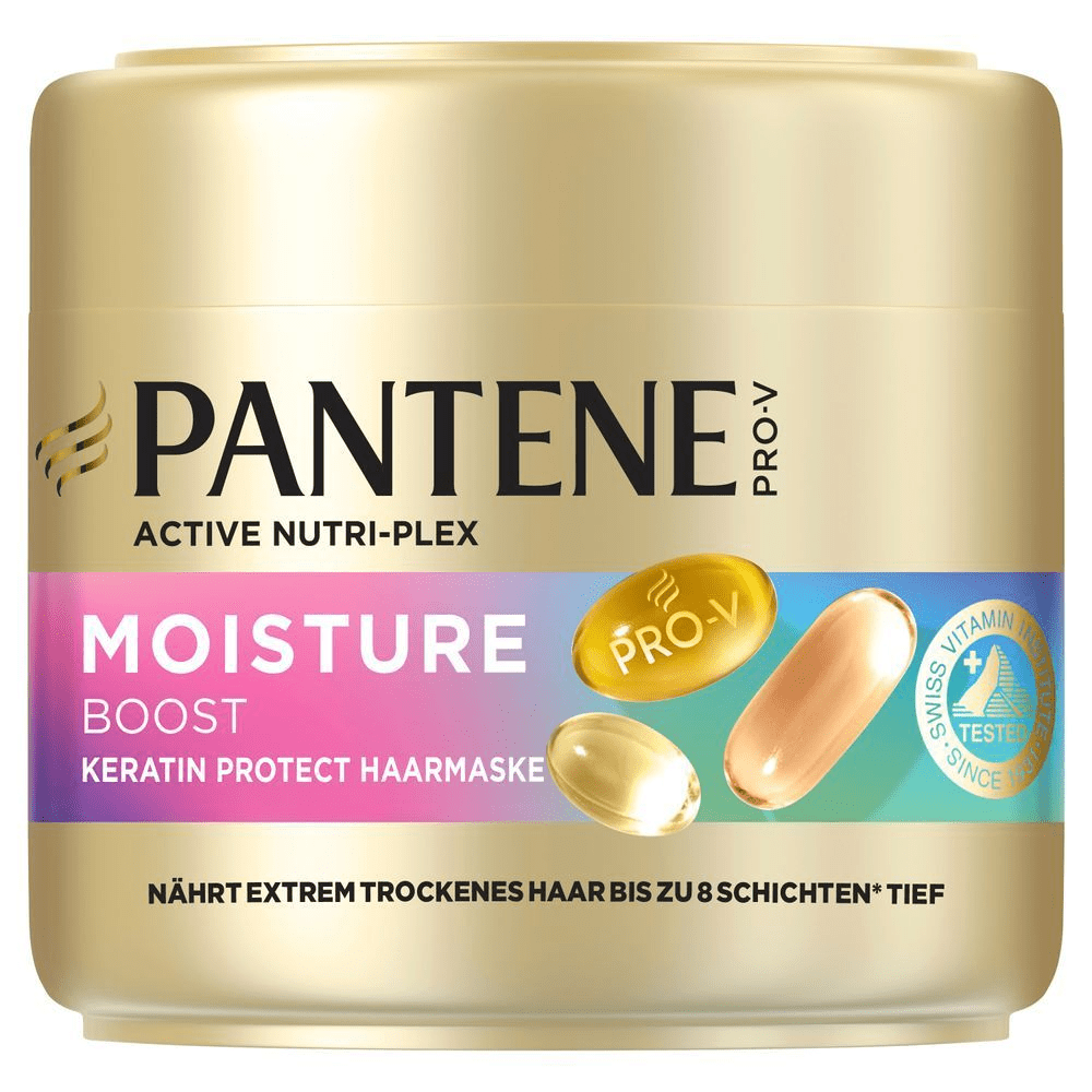 Bild: PANTENE PRO-V Moisture BOOST Keratin Protect Haarmaske Extrem Trockenes Haar 