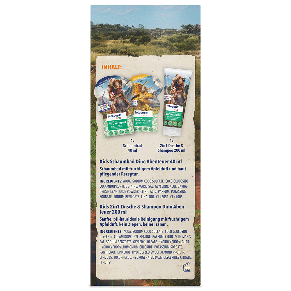 Bild: tetesept: Kids Kinder-Set Dino Abenteuer 