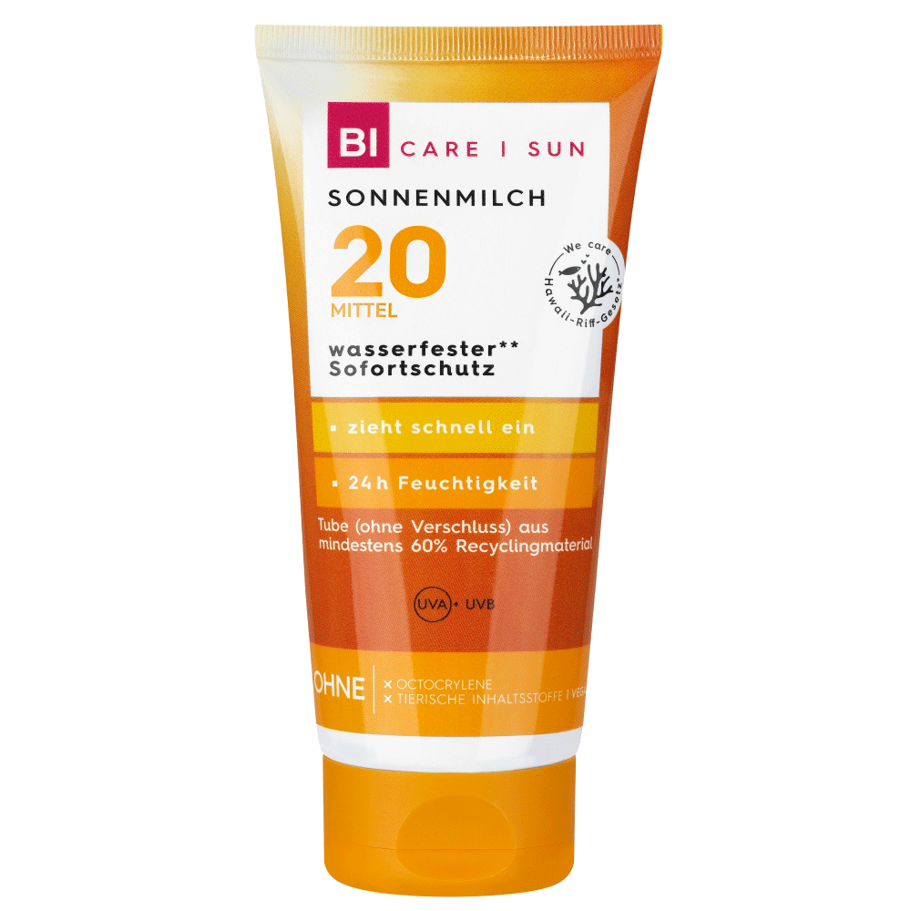 Bild: BI CARE SUN Sonnenmilch LSF 20