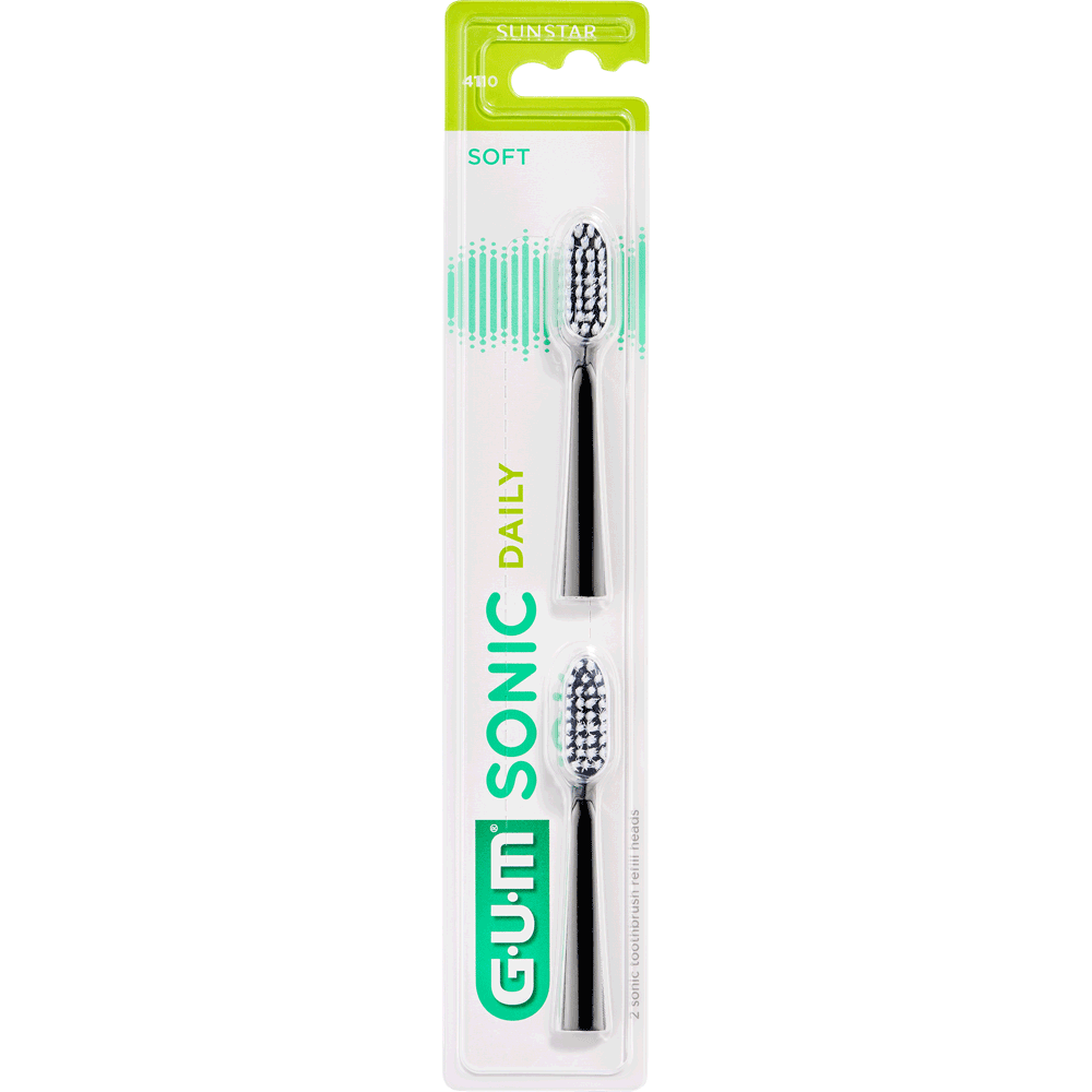 Bild: GUM SONIC Daily Ersatzbürsten Soft 