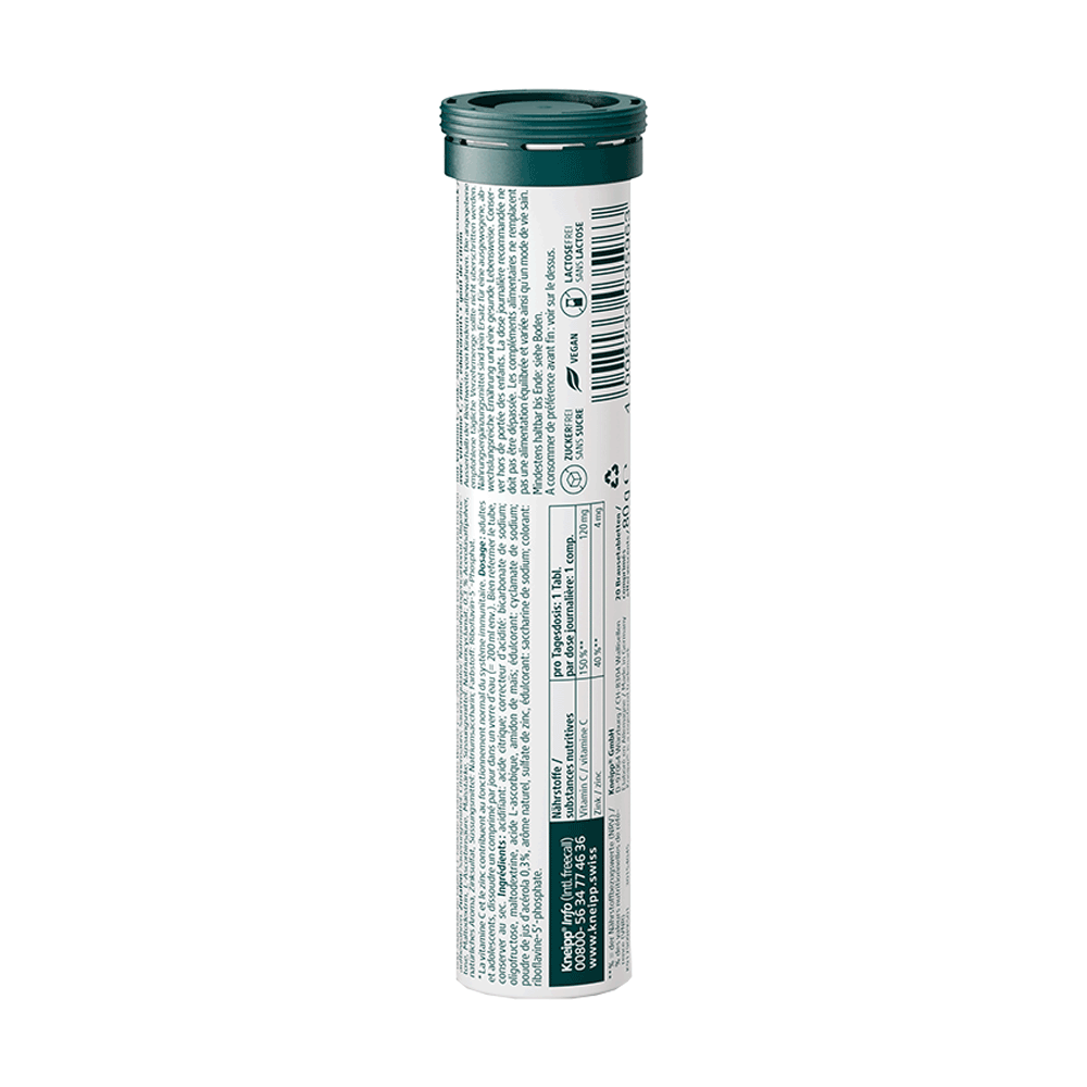 Bild: Kneipp Vitamin C + Zink Brausetabletten