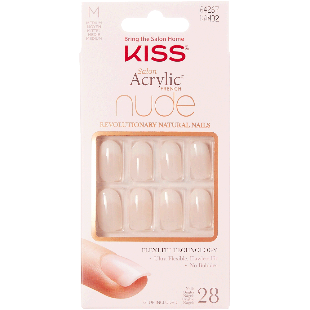 Bild: KISS Salon Acrylic Nude Nails - Graceful