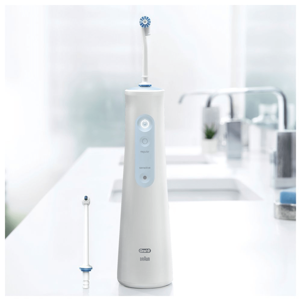 Bild: Oral-B AquaCare 4 Kabellose Munddusche, Weiß/Blau