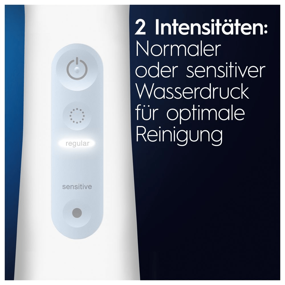 Bild: Oral-B AquaCare 4 Kabellose Munddusche, Weiß/Blau
