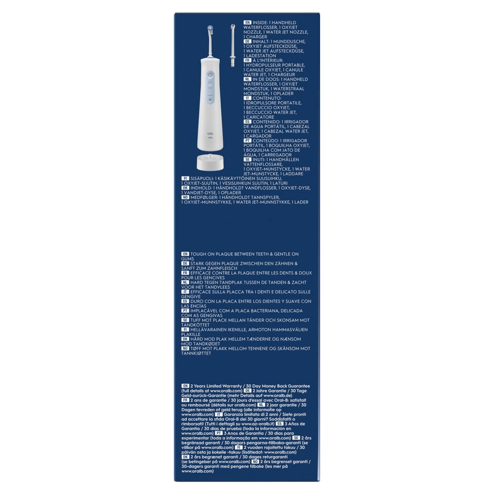 Bild: Oral-B AquaCare 4 Kabellose Munddusche, Weiß/Blau