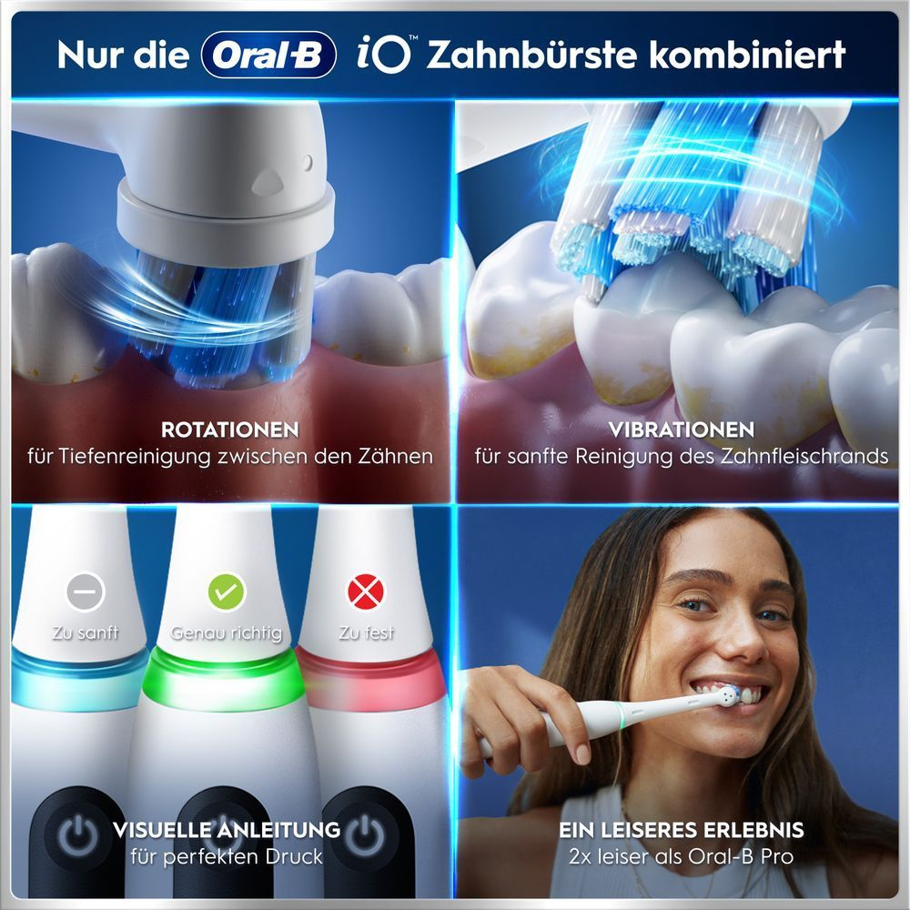 Bild: Oral-B iO Series 5 Elektrische Zahnbürste, Quite Qhite