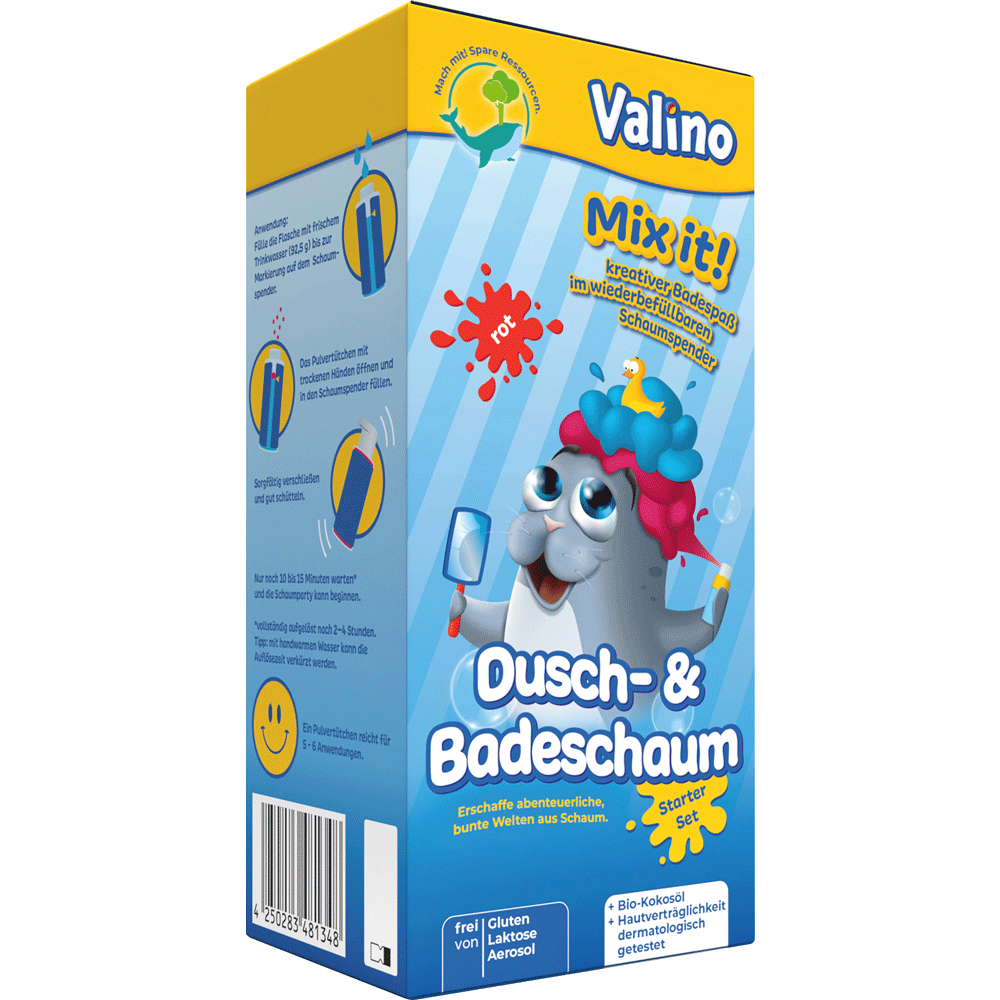 Bild: VALINO Dusch und Badeschaum Starterset 