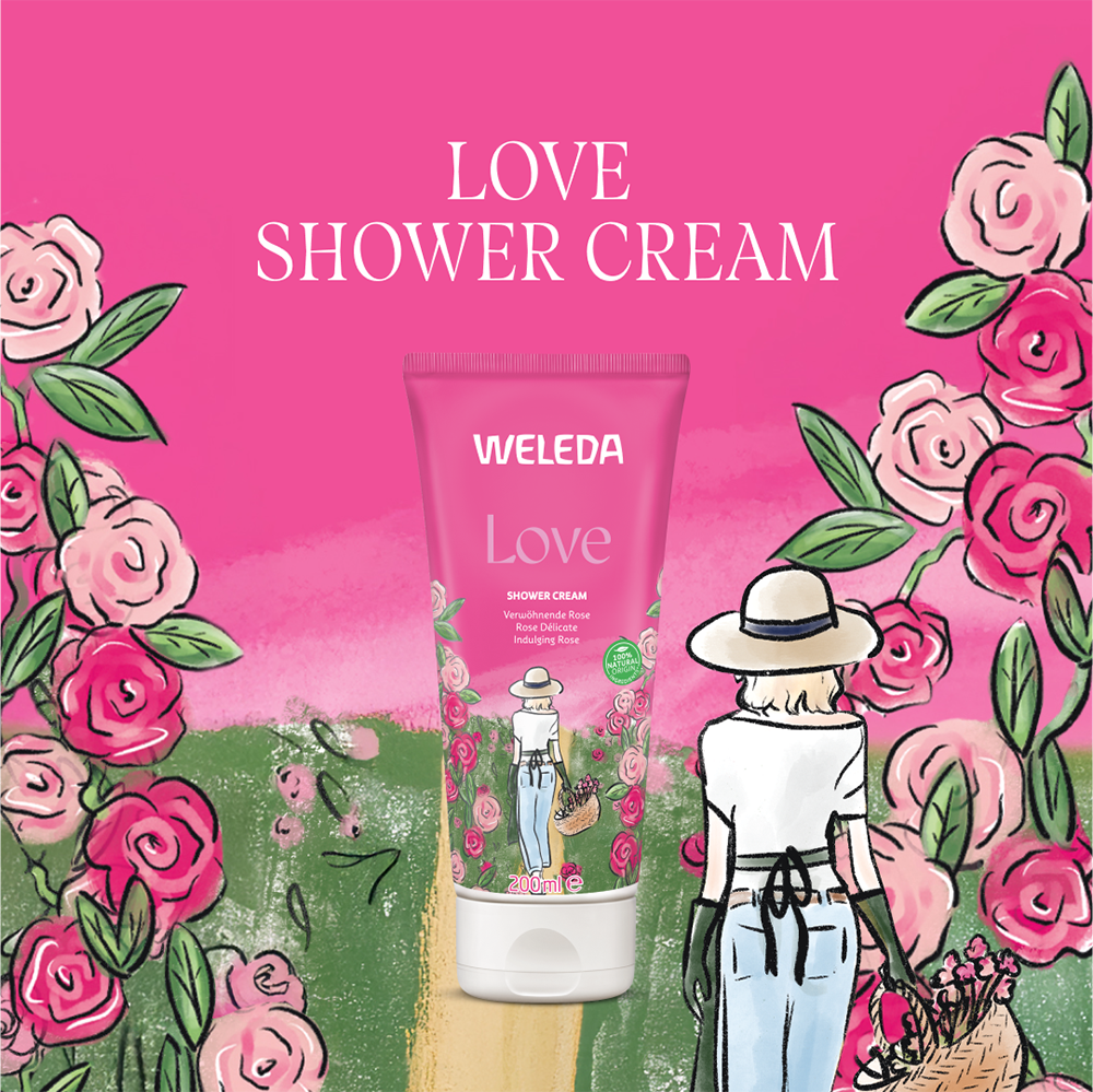 Bild: WELEDA Duschcreme Love 