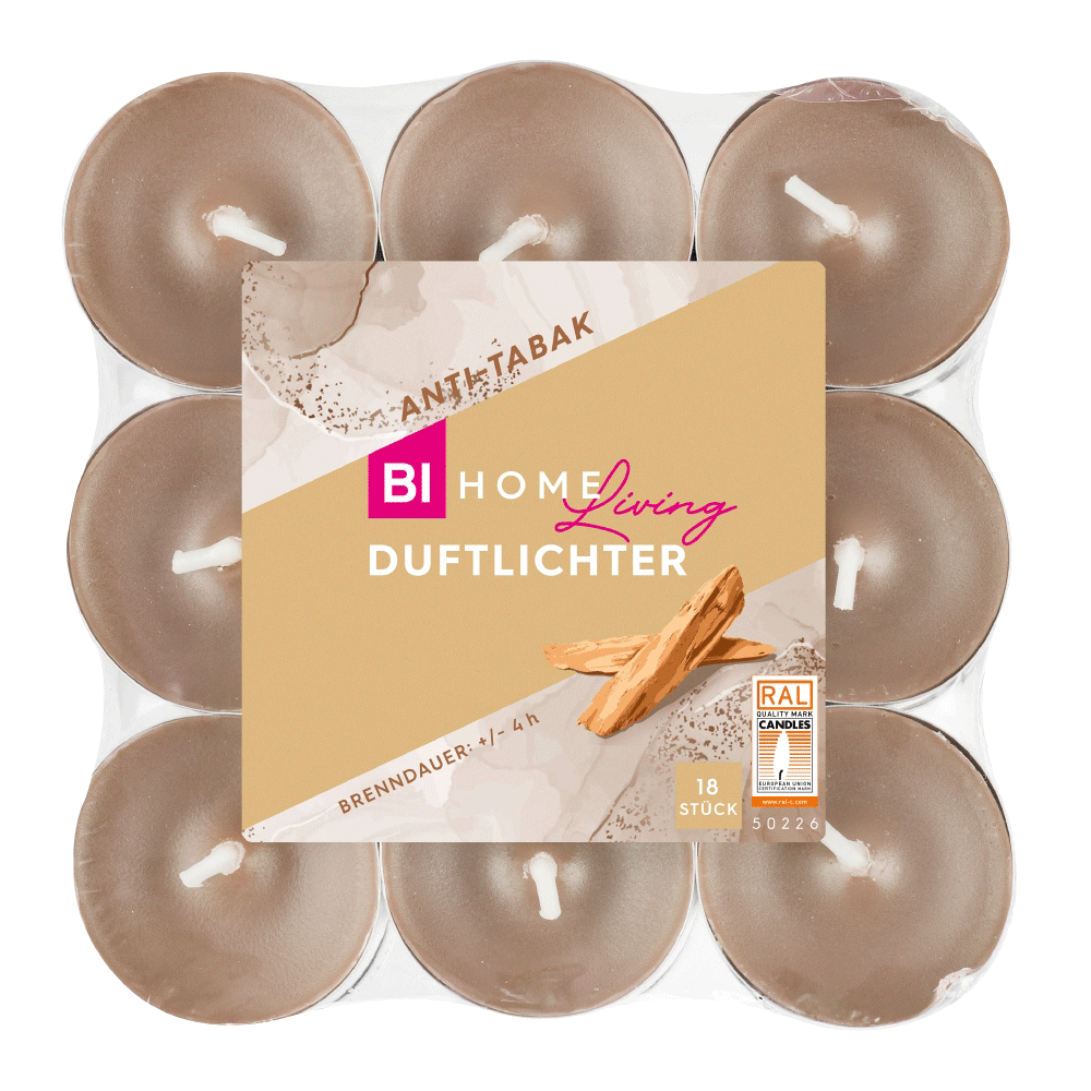Bild: BI HOME Living Duftlichter Anti Tabak 