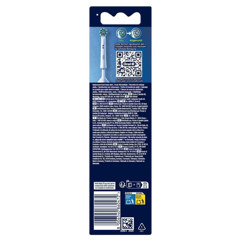 Bild: Oral-B Pro CrossAction Aufsteckbürsten, Weiß 