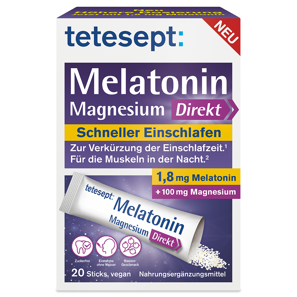 Bild: tetesept: Melatonin Magnesium Direkt