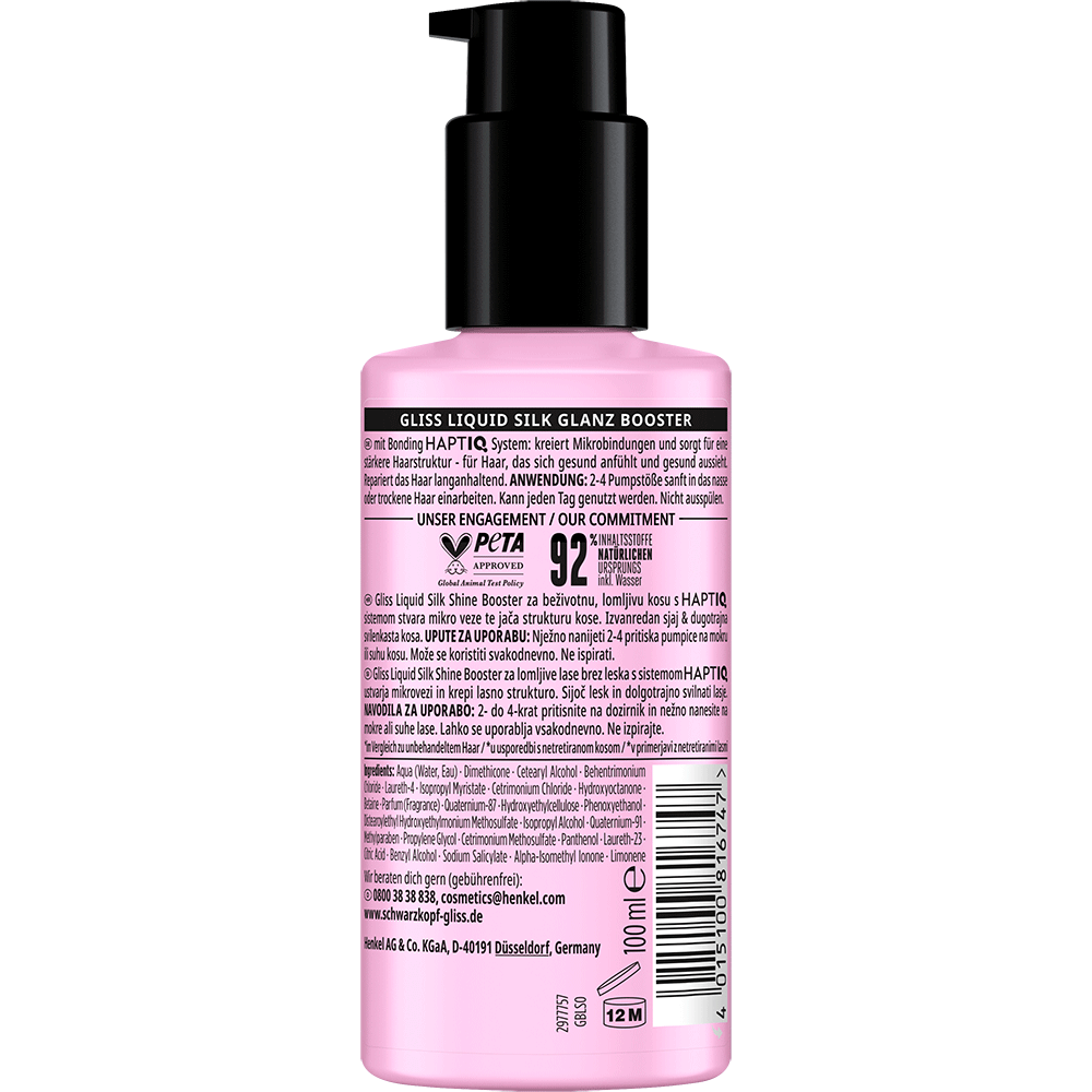 Bild: Schwarzkopf GLISS Glanz Booster