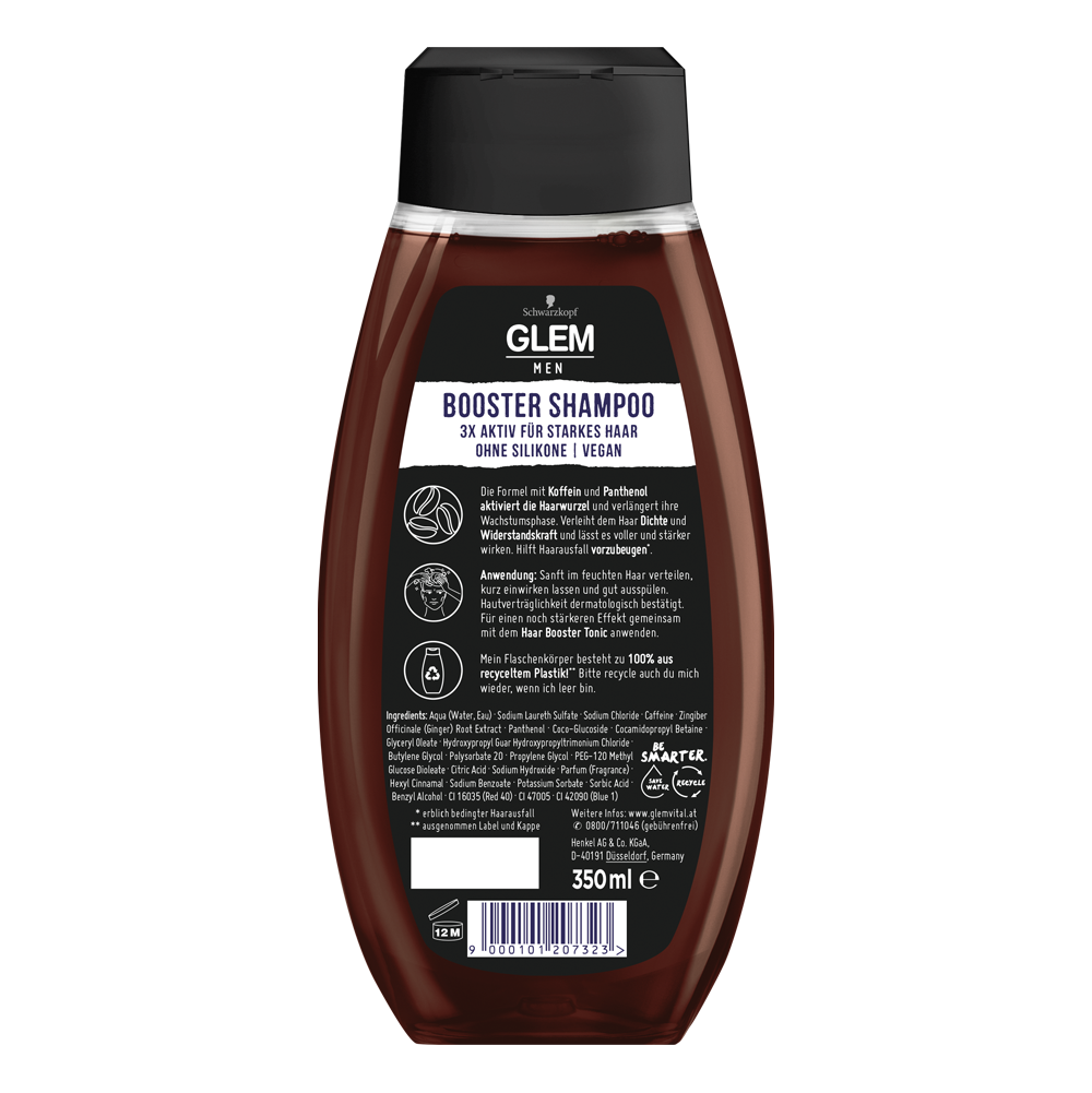 Bild: GlemVital Booster Shampoo Koffein