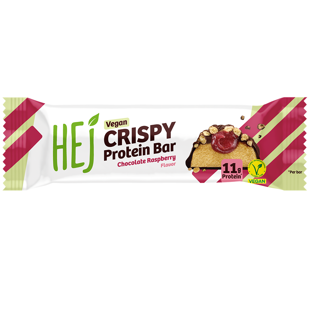 Bild: HEJ Crispy Protein Bar Chocolate Raspberry Flavor 