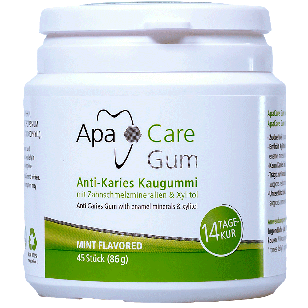 Bild: ApaCare Anti Karies Kaugummi Mint Flavored
