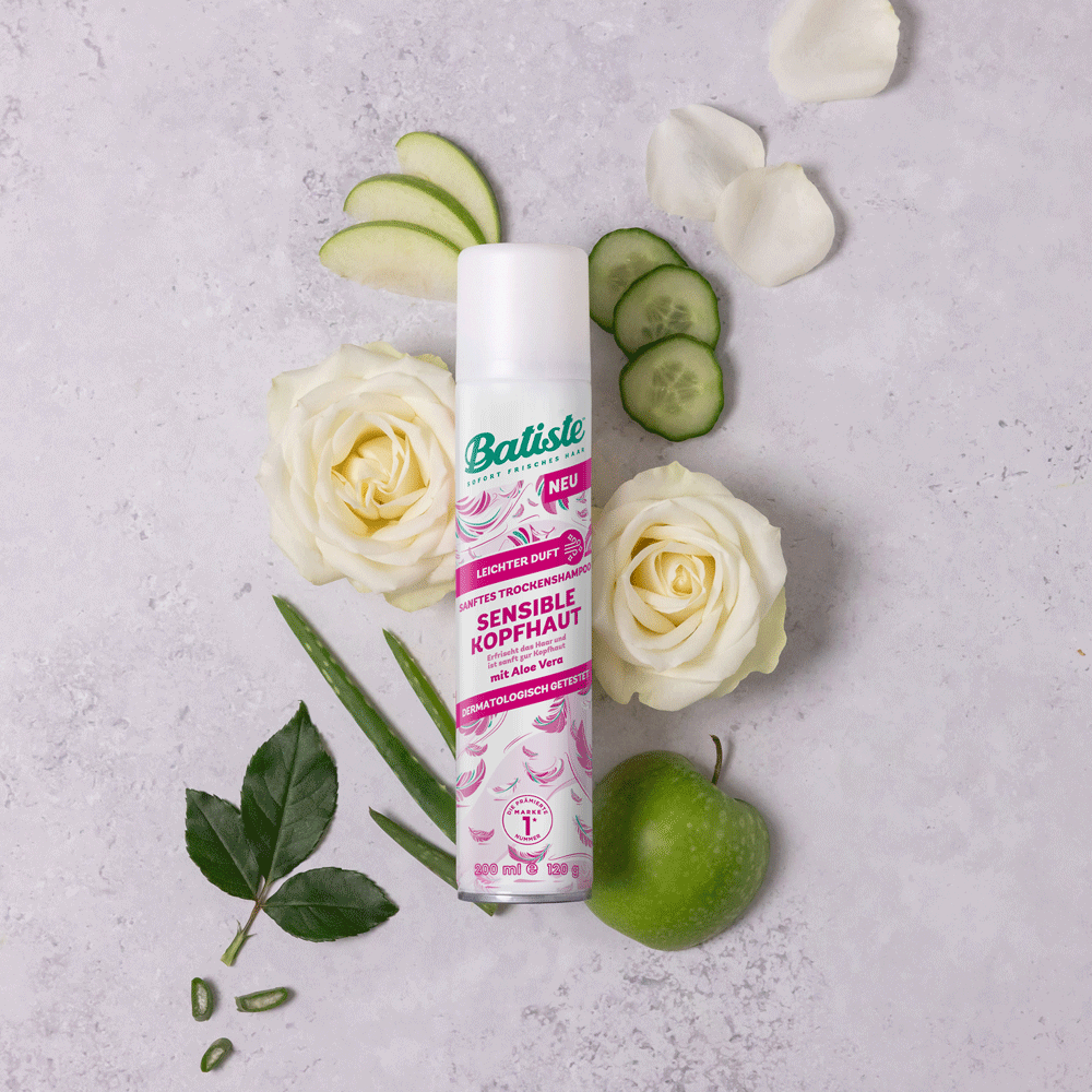 Bild: batiste Trockenshampoo Sensible Kopfhaut 