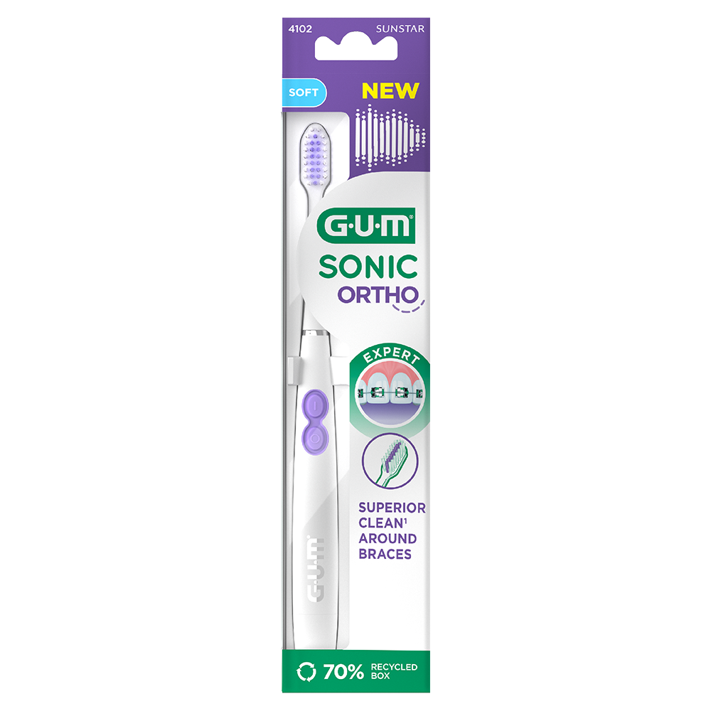 Bild: GUM SONIC ORTHO Schallzahnbürste Soft 