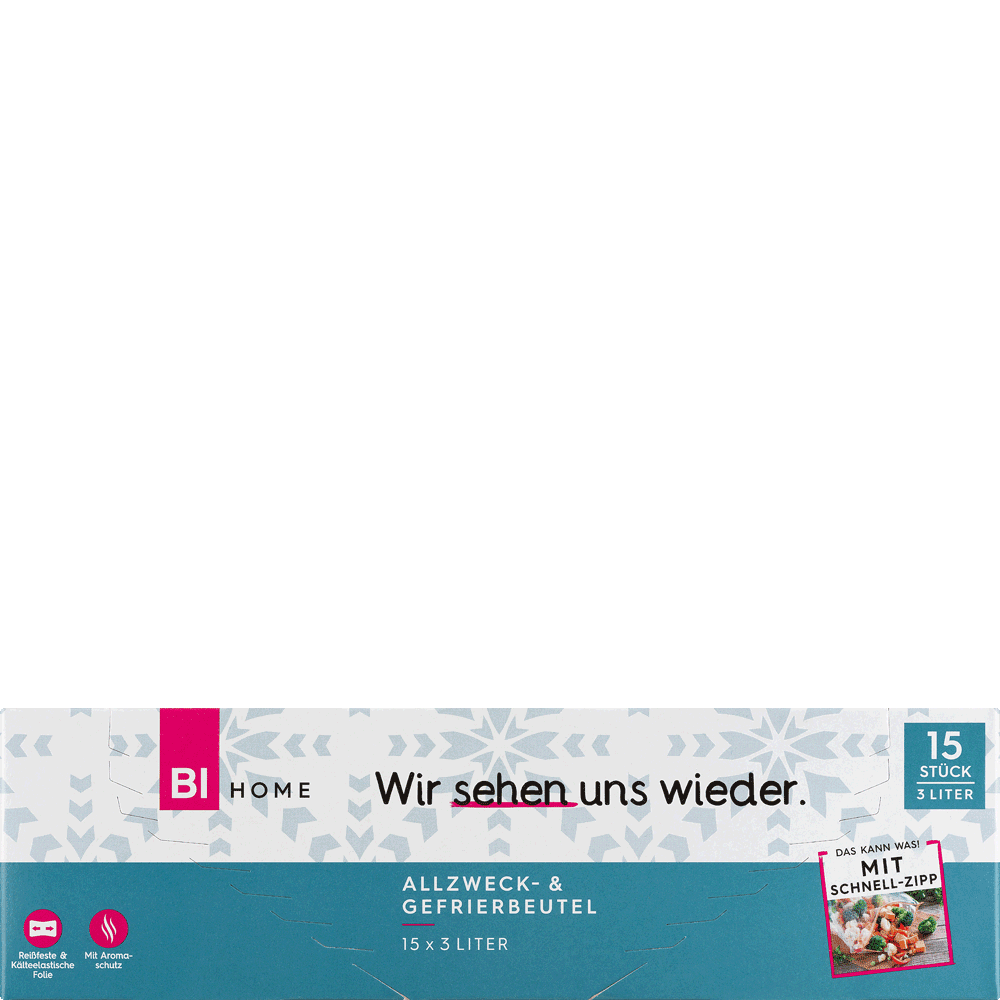 Bild: BI HOME Allzweck- und Gefrierbeutel 3 Liter