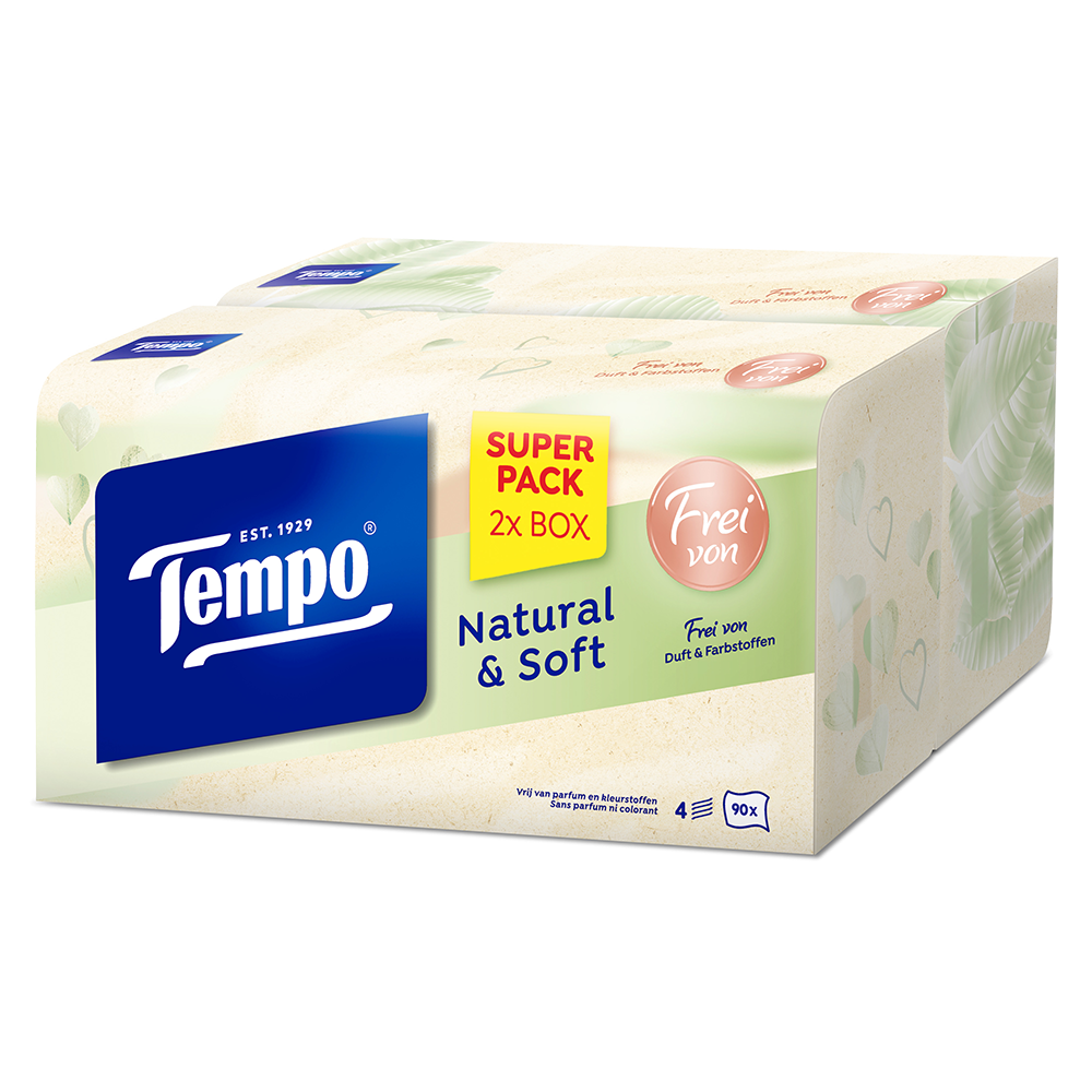 Bild: Tempo Taschentücher Duo Box Natural