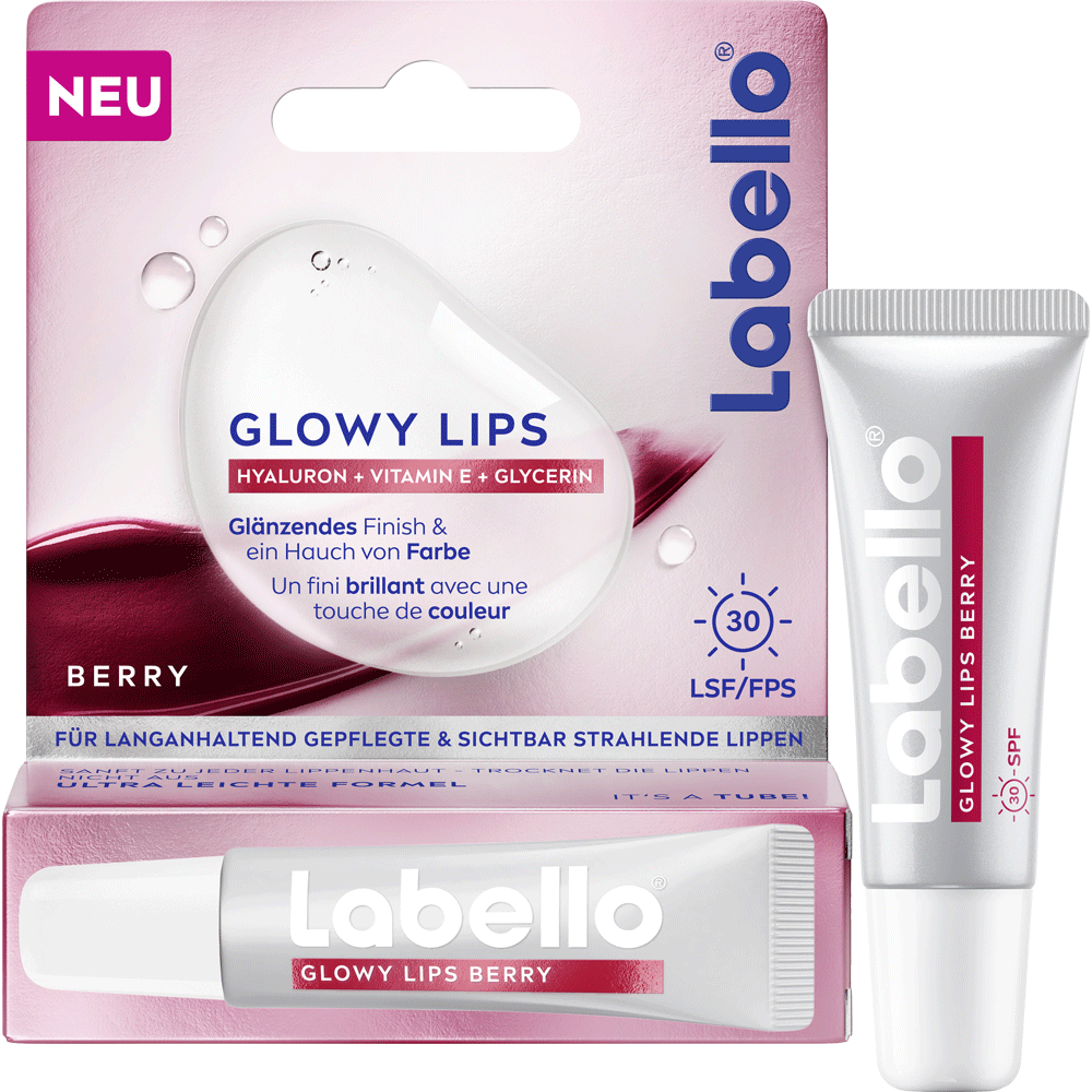 Bild: labello Glowy Lips Berry LSF 30