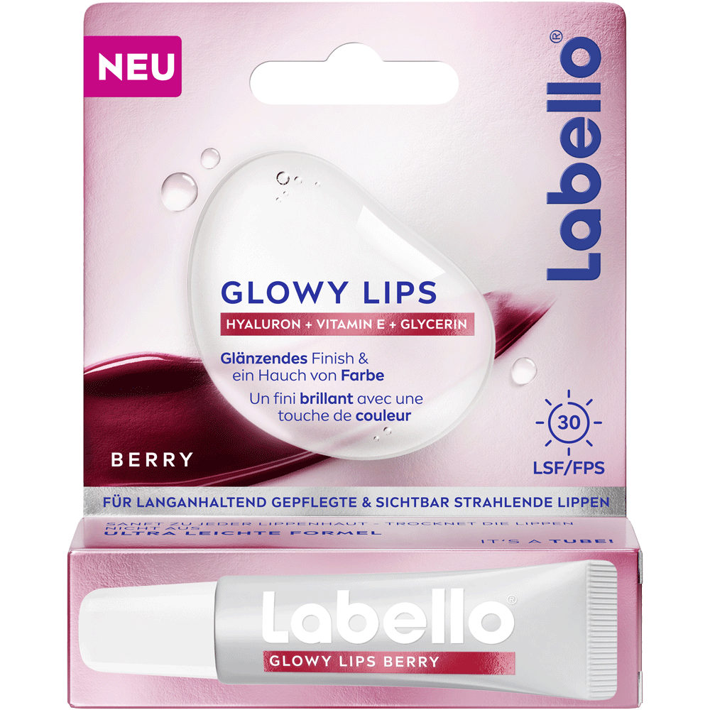 Bild: labello Glowy Lips Berry LSF 30