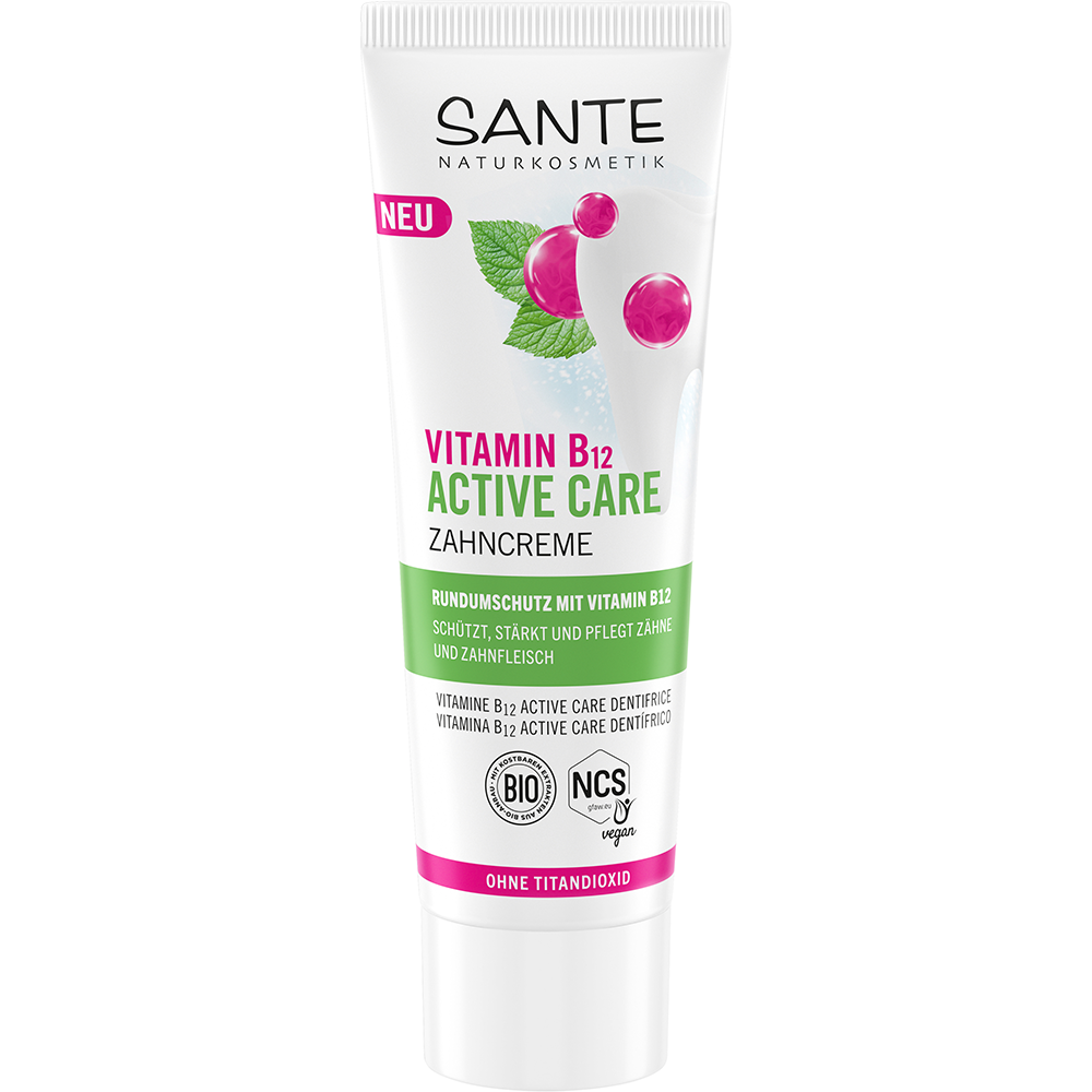Bild: SANTE Zahncreme Vitamin B12 Active Care