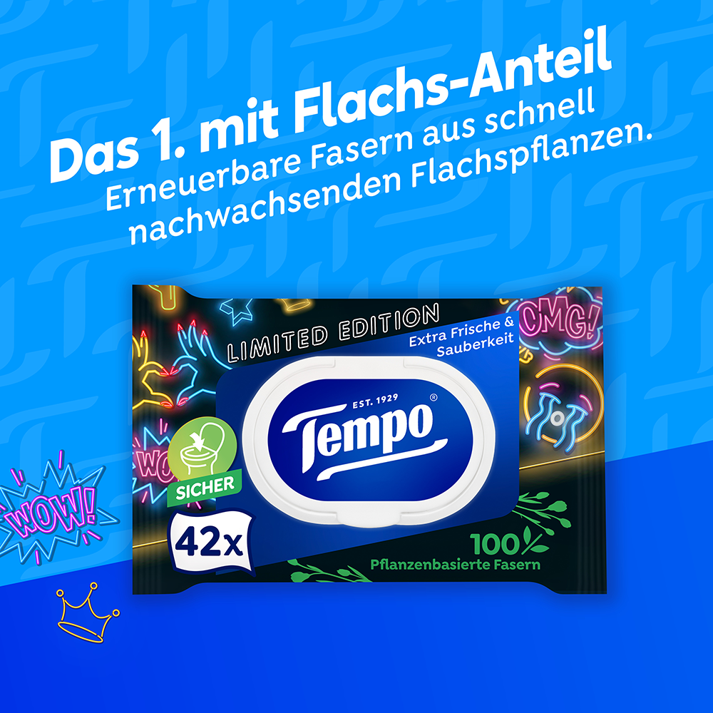 Bild: Tempo Feuchtes Toilettenpapier Limited Edition 