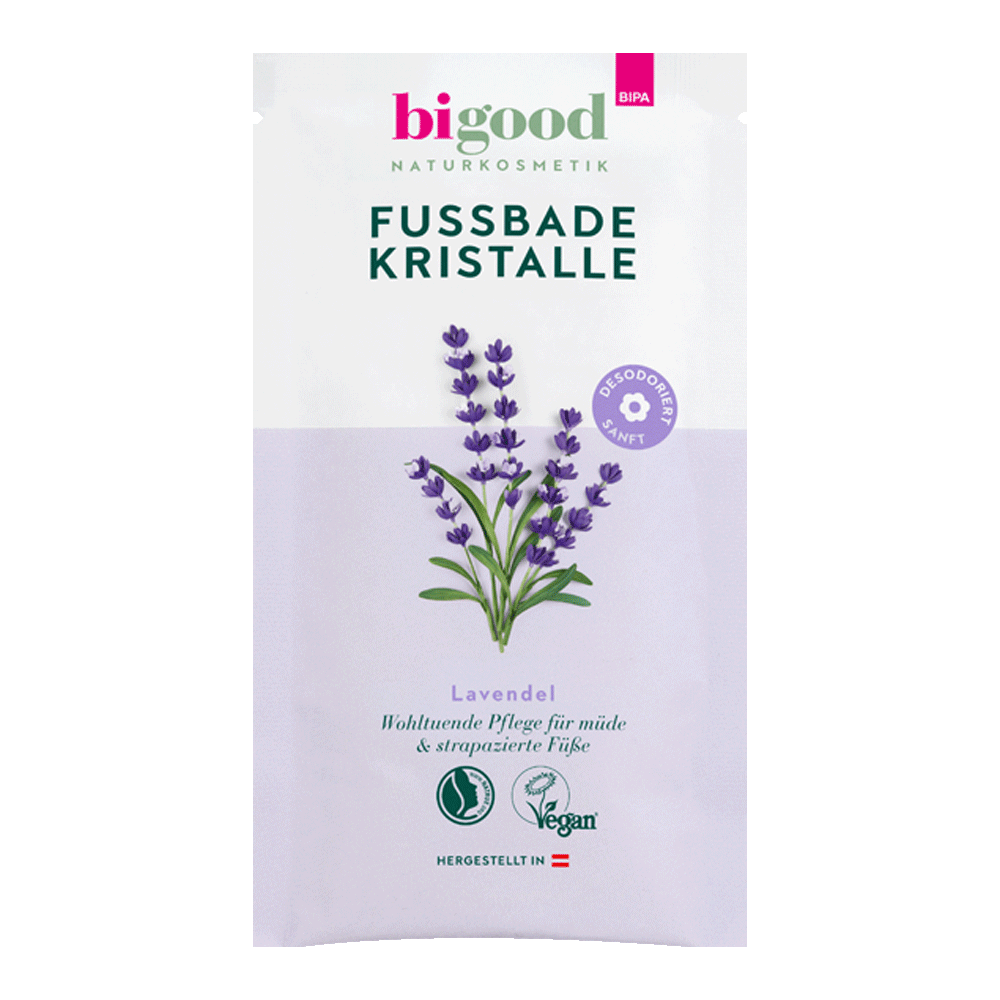 Bild: bi good Fußbade Kristalle Lavendel