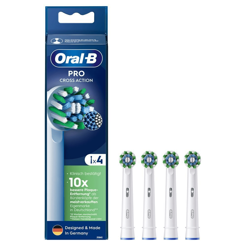 Bild: Oral-B Pro CrossAction Aufsteckbürsten, Weiß 