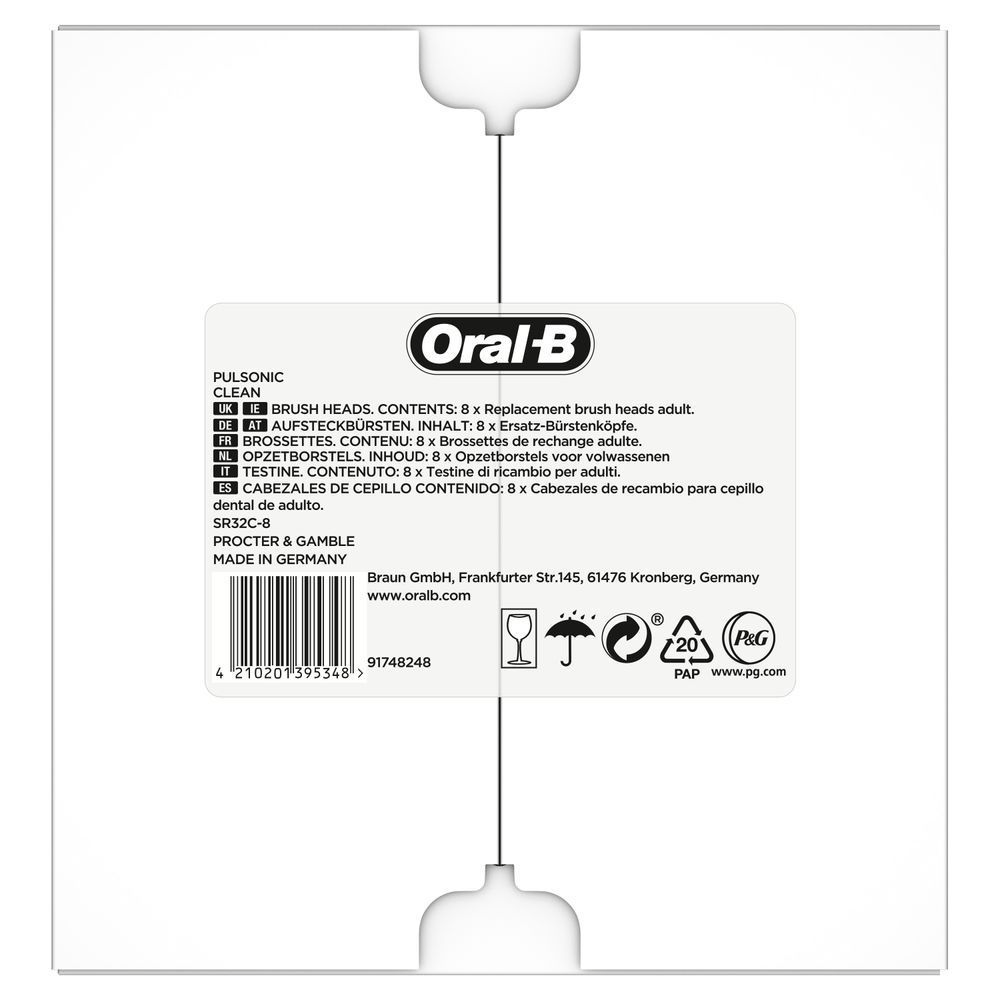 Bild: Oral-B Pulsonic Clean Aufsteckbürsten, Weiß 