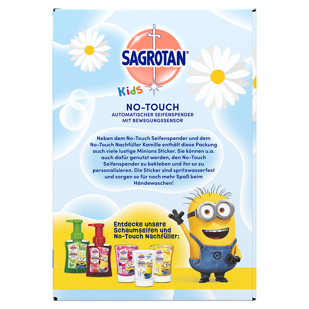 Bild: SAGROTAN Hygiene Seife Kids Starter Set Kamille Duft 