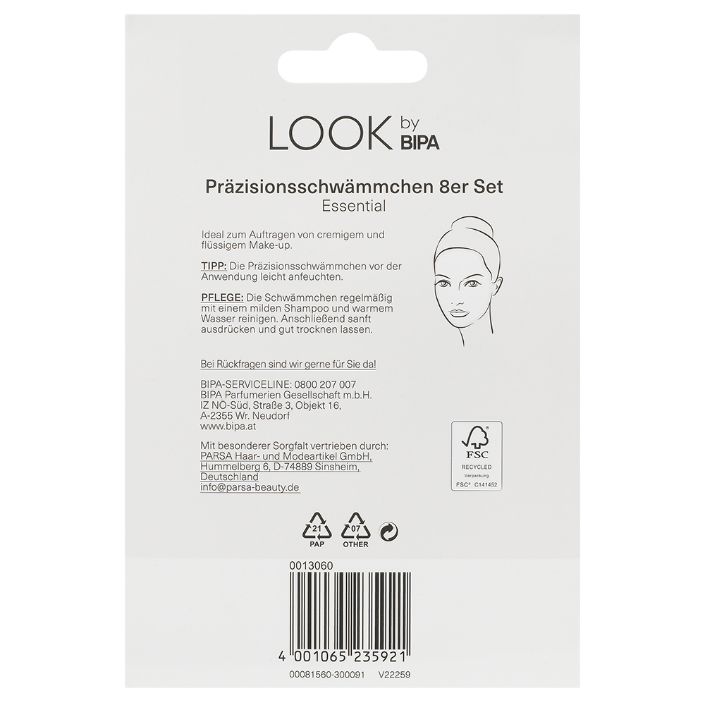 Bild: LOOK BY BIPA Präzissionsschwämmchen
