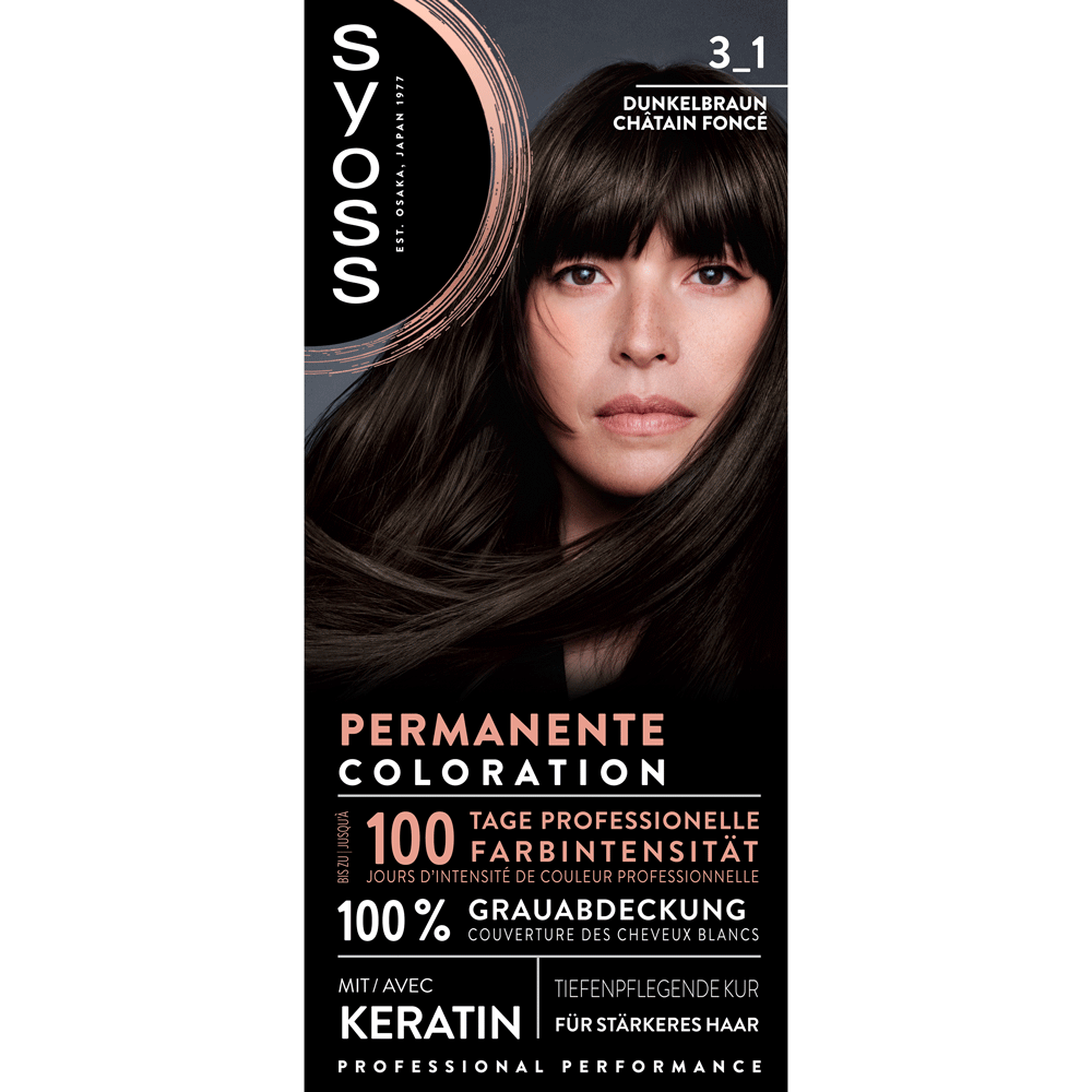 Bild: syoss Permanente Coloration Dunkelbraun