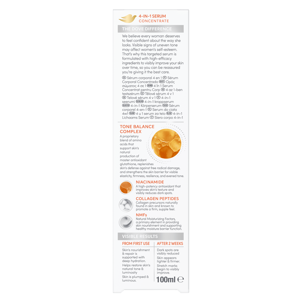 Bild: Dove Bodyserum 4in1 Konzentrat 