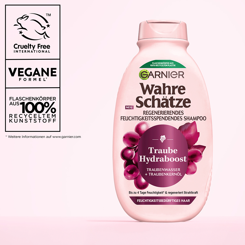 Bild: GARNIER Wahre Schätze Traube Hydraboost Shampoo 