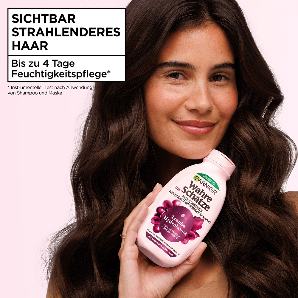 Bild: GARNIER Wahre Schätze Traube Hydraboost Shampoo 