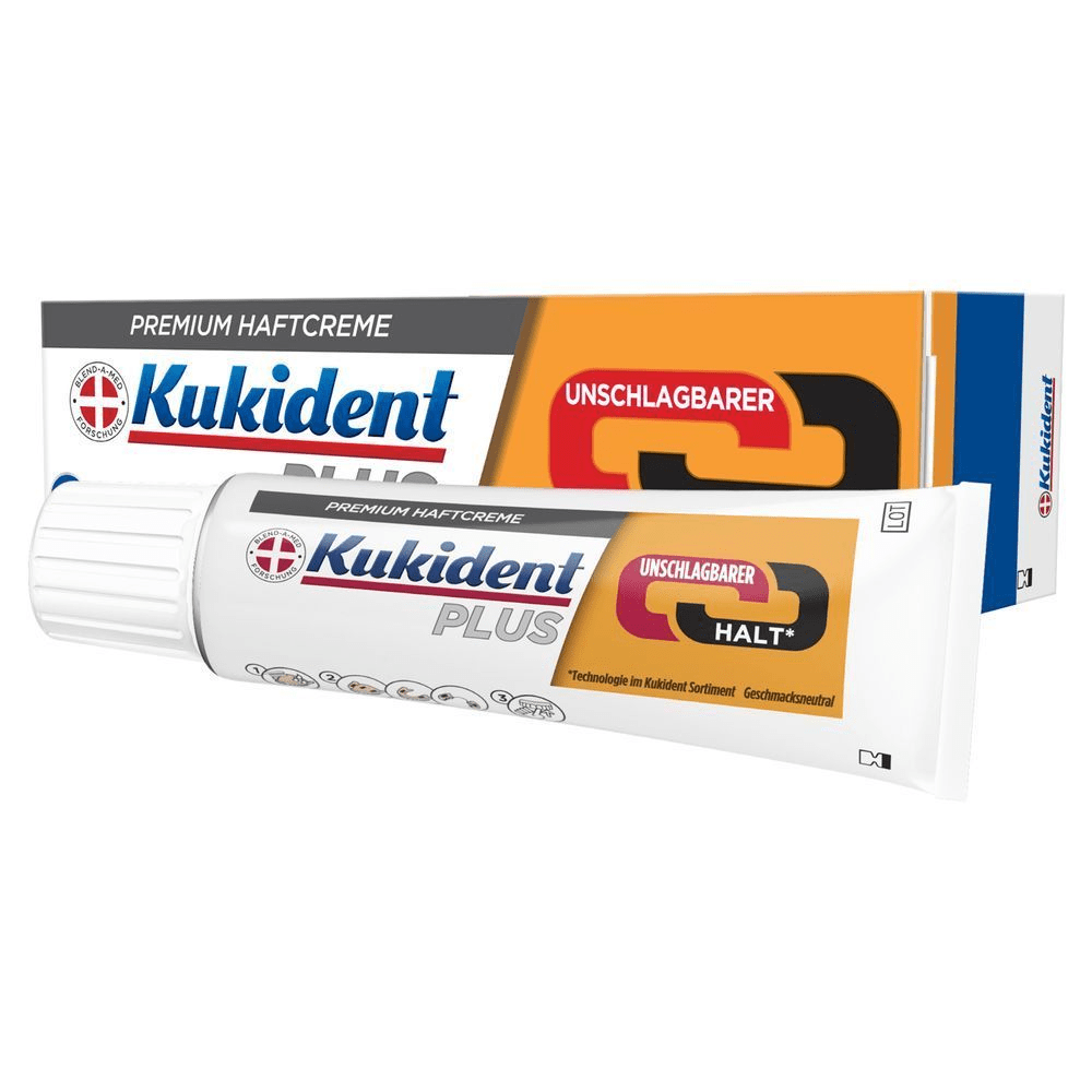 Bild: Kukident Plus Unschlagbarer Halt Premium Haftcreme 